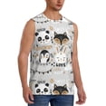 thumbnail image 2 of Easygdp Funny Animals Series Men's Breathable Tank Tops Sleeveless Sporty T Shirts for Basketball, Mountaineering, Bodybuilding -Large, 2 of 8