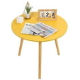 thumbnail image 4 of Household Small Apartment Dining Table, Round Kitchen Table with Wood Legs, Kitchen Living Room Leisure Coffee Table, 4 of 9