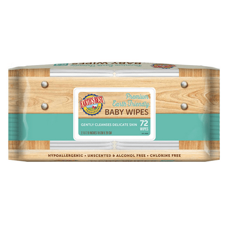 Earth's Best Chlorine Free Baby Wipes Refill (72 count)