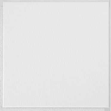Armstrong 1x1 Washable White Acoustic Ceiling Tiles for Surface Mounting, Glue Up, 40-tiles per pack, White