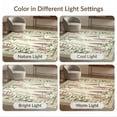 thumbnail image 7 of ODIKA 3'x5' Sage Green Boho Vintage Botanical Washable Accent Rug Wisteria Vine Trail Centered Bloom Layout Cottagecore for Bedside, Nursery Room, Pet Friendly & Non-Shedding, 7 of 7