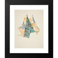 thumbnail image 2 of David Kakabadzé 14x18 Black Modern Framed Museum Art Print Titled - Abstraction Based on Sails, VII (1921), 2 of 5