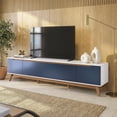 thumbnail image 1 of Rack TV 85" 218cm Blanco/Azul 3 Puertas Kappesberg, 1 of 10