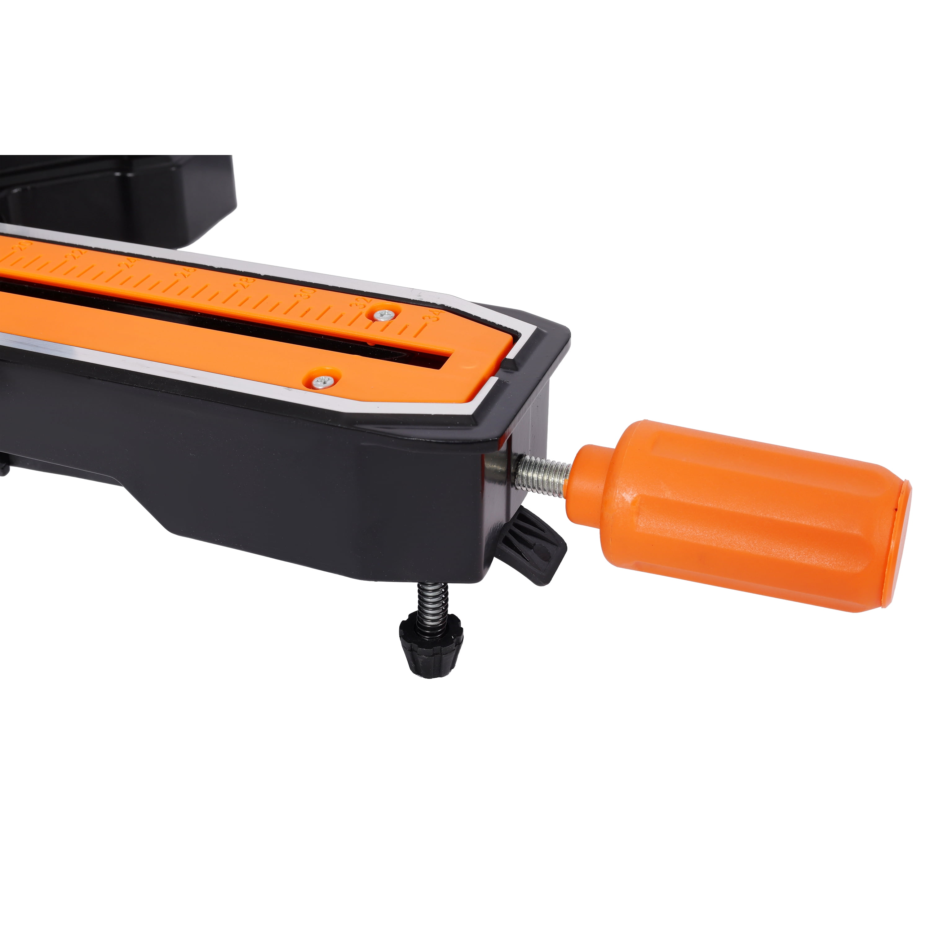 LuckyNote 10-Inch Dual Bevel Double Speed Sliding Miter Saw with LED Shadow Line, 48T Blade, 15A Motor, 3.5"x13" Cutting Capacity, Extension Table – Black+Orange