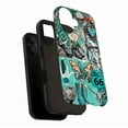thumbnail image 3 of Vintage Western Edgy Cowboy Phone Case for Trendsetters & Cowboys - Route 66 Skulls Cacti Turquoise Designs, Durable Stylish Protector - Compatible with iPhone 11/12/13/14/15/16 (Pro Max/Plus), 3 of 9