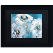 Trademark Fine Art "Blue Dance I" Canvas Art by Lisa Audit, Black Matte, Black Frame
