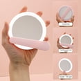 thumbnail image 4 of Fiudx Espejo Led Compacto En Luz Tricolor, Espejo En Belleza En Aumento 1X, Espejo En Viaje En Carga Usb, Ideal Maquillaje y Cuidado Personal, Regalo para Mujer, Diseño Ligero., 4 of 7