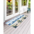 thumbnail image 2 of Summer Beach Front Door Mat Sun Umbrella Ship Watercolor Beach Chair Welcome Doormat Indoor Outdoor Entrance Floor Mat Non-Slip Washable Runner Rug for Front Porch Decor 24x71 Inch, 2 of 6