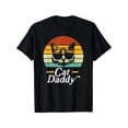 thumbnail image 2 of Cat Daddy Vintage Eighties Style Gifts Cat Retro Distressed T-Shirt Tee For Adult, Men, Women, Teen, Teenager, Adolescent,Youth, 2 of 6