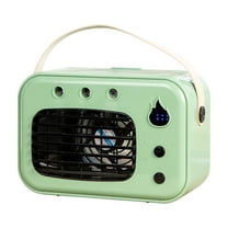 PUREKKI Mini Portable Air Cooler Personal Desktop with 3 Speed Settings and Ice Water Tank - Space Saving Cooling Device for Home Office Bedroom