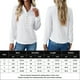 thumbnail image 2 of Blusa Mangas Largas Camisas con botones para mujer, blusas elegantes de punto informales, blusas cómodas para primavera y otoño Cgtredaw Blanco T S para Mujer, 2 of 6
