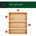 thumbnail image 2 of Royal Craft Wood Universal Bamboo Wood Box Set for Kitchen Cabinet Organizers, Off White, 2 of 7