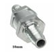 thumbnail image 1 of Válvula antirretorno de aluminio de 10mm para gasolina, diésel, agua, aire y aceite., 1 of 5