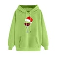 thumbnail image 1 of Timegard Chandails en Molleton de Noël pour Femmes Imprimé Manches Longues Chandails à Capuchon Chandail Tops Automne Hiver Mode, 1 of 3