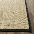 thumbnail image 4 of SAFAVIEH Natural Fiber Maisy Solid Runner Rug, Natural/Black, 2'6" x 22', 4 of 12