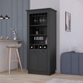 thumbnail image 2 of CoSoTower Bar Cabinet Provo, Living Room, Black, 2 of 7