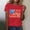 Red, variant on American Flag Shirts for Women: 4th of July T Shirt Funny USA Print Tees Patriotic Casual Short Sleeve Tops