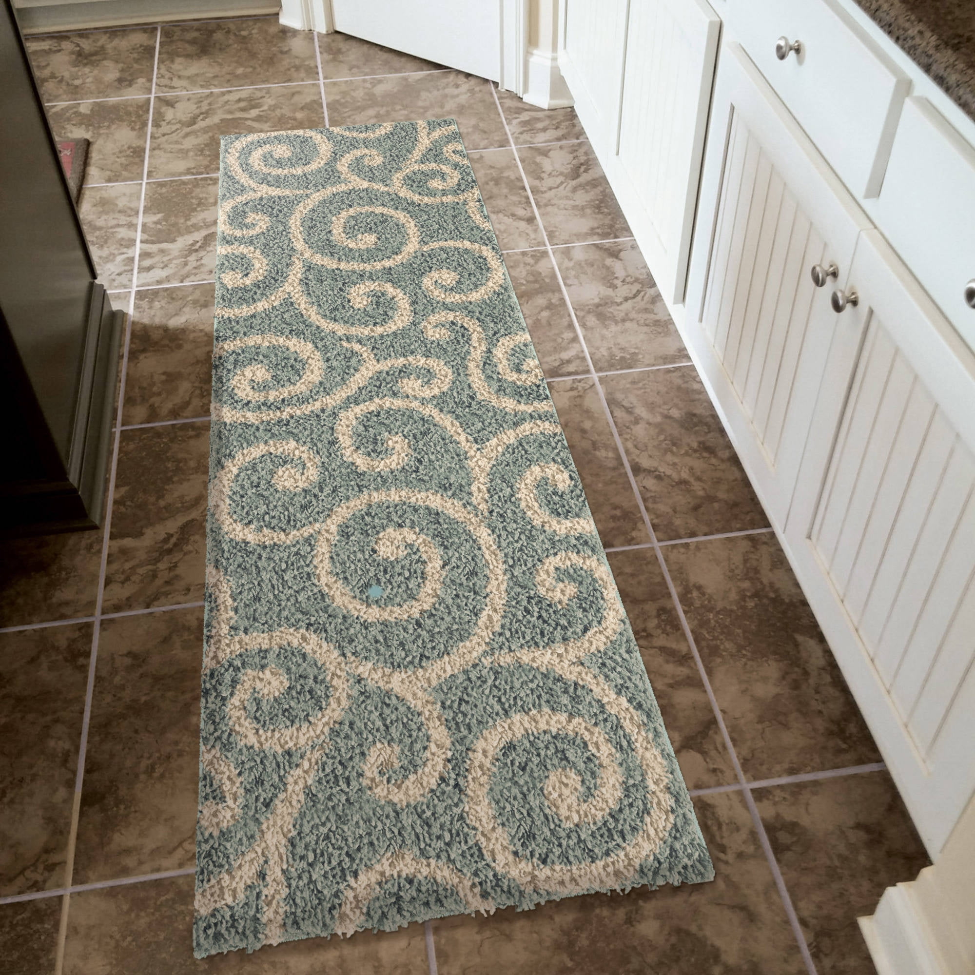 better homes and gardens swirls area rug beige