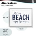 thumbnail image 4 of Stupell Industries Coastal Summer Sentiment Enjoy Waves Gray Framed Print Under Glass, 16 x 13, by Lettered and Lined, 4 of 8