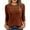 Orange, variant on BLVB 3/4 Sleeve Tops for Women Crewneck Ribbed Knit Lightweight Sweaters Pullover Casual Fall Fashion Tunic Blouses