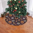thumbnail image 2 of FMSHPON Halloween Pumpkin Skull Xmas Christmas Tree Skirt Stand Mat for Holiday Party Decoration Indoor Outdoor 36 inches, 2 of 3