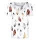 thumbnail image 4 of Camiseta de Manga Corta de Verano para Mujeres Delgada Moda Casual Impresa No Estructurada Cuello Redondo Mujer Manga Corta Tops Casual, 4 of 4