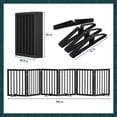 thumbnail image 7 of Semiocthome Foldable Dog Gate Bamboo Extra Wide Pet Gate with 2 Metal Stand for Indoor,Black,110"W, 7 of 7
