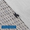 thumbnail image 4 of Lounge Sofa, Sunbrella, Rattan, Wicker, Grey Gray, Modern Contemporary Urban Design, Outdoor Patio Balcony Cafe Bistro Garden Furniture Hotel Hospitality, 4 of 9