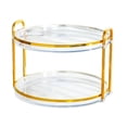 thumbnail image 3 of Soporte redondo de 2 niveles para exhibición de pasteles, plato para fiestas de té, soporte para joyas y cosméticos, diámetro de 27,7 cm , , estilo c BLESIY Puesto de pasteles, 3 of 5