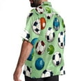 thumbnail image 3 of Football Men's Short Sleeve Hawaiian Beach Shirt Casual Printed Button Down Summer Unisex Casual Shirt, 3 of 6