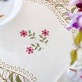 thumbnail image 3 of PiccoCasa Classic Flower Embroidery Table Runner Dinning Decors, Red Rose 16"x59", 3 of 5