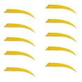 thumbnail image 2 of 10 piezas de plumas para flechas, corte escudo, 5 pulgadas, para caza. Amarillo, 2 of 8