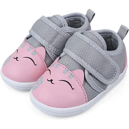 

Baby Boys First Walking Shoes Toddler Cute Cartoon Sneakers Infant Non-Slip Velcro Shoes