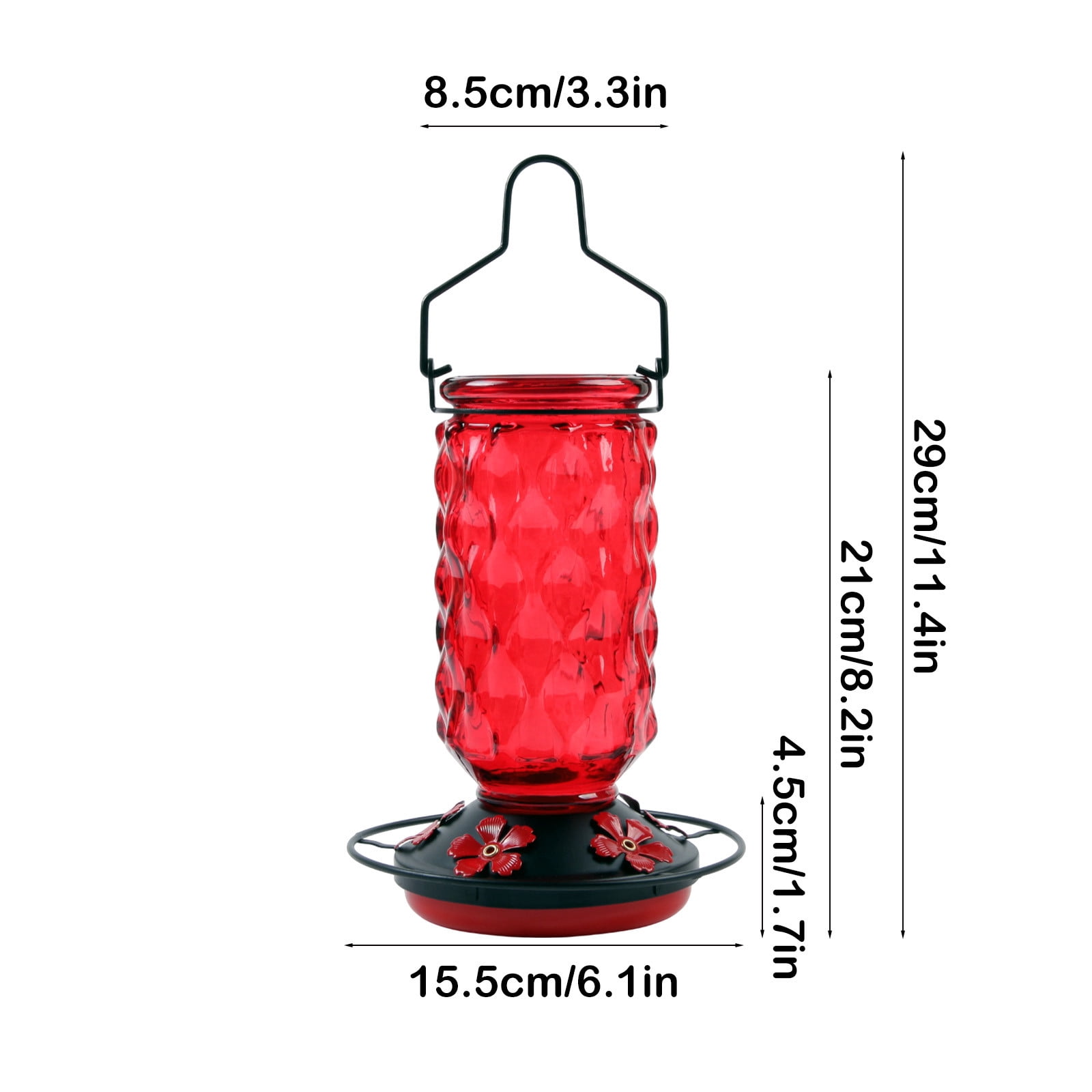 Stijggn Bird Feeders for Outdoors Outdoors Hanging Bird Feeder Wild Birds Seed Great for Attracting Wild Birds