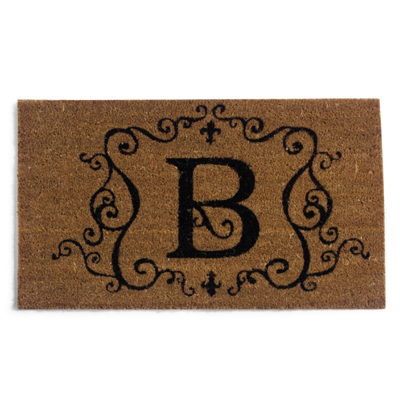Evergreen Floor Mat Coir Insert, Monogram "B", 28'' x 16'' inches