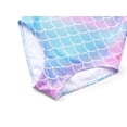 thumbnail image 5 of Serdomi Girls Adjustable Double Strap Swimsuit for Kids Iridescent Scale Print One-Piece Bathing Suit Size 8, 5 of 7