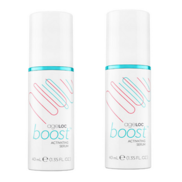 2 de Nu Skin NuSkin ageloc boost Sérum Activant avec Boîte 40 Ml+ Pochette NuSkin Cadeau