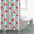 thumbnail image 4 of Pioneer Flower Floral Print Pattern Shower Curtain 72"x72", Bathroom Decorative Shower Curtain Set with 12 Hooks, Waterproof Washable, 4 of 6