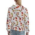 thumbnail image 7 of Kdxio Cute Autumn Gnomes Print Womens Oversized Hoodies Sweatshirts Hooded Pullover Tops Sweaters Casual-Large, 7 of 7