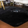 thumbnail image 4 of Novashion 2x4, 4x6, 6x8 ft, Soft Fluffy Area Rug for Bedroom Living Room, Black/Grey/Blue/Pink Fuzzy Rugs, Plush Carpet, 4 of 11