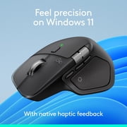 Logitech MX Master 4, Ergonomic Wireless Mouse with Advanced Performance Haptic Feedback, Ultra-Fast Scrolling, Black