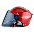 thumbnail image 1 of Motorcycle Helmet Unisex Men Women Electric Battery Helmet Summer Riding Safety Helmets Electric Battery Riding Safety Summer Accessories Men Women Riding Motorcycle Motorcycle Helmet Red, 1 of 7