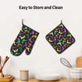 thumbnail image 6 of Gaeub Colorful Lizards Print Oven Mitts and Pot Holders Sets of 2,Heat Resistant Pad,Cooking Gloves, for Baking BBQ Home Decor, 6 of 7