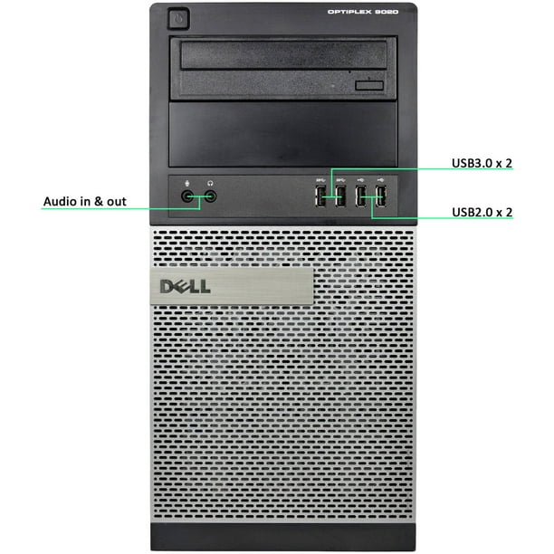 Restored Dell OptiPlex 9020-T Desktop PC with Intel Core i7-4770