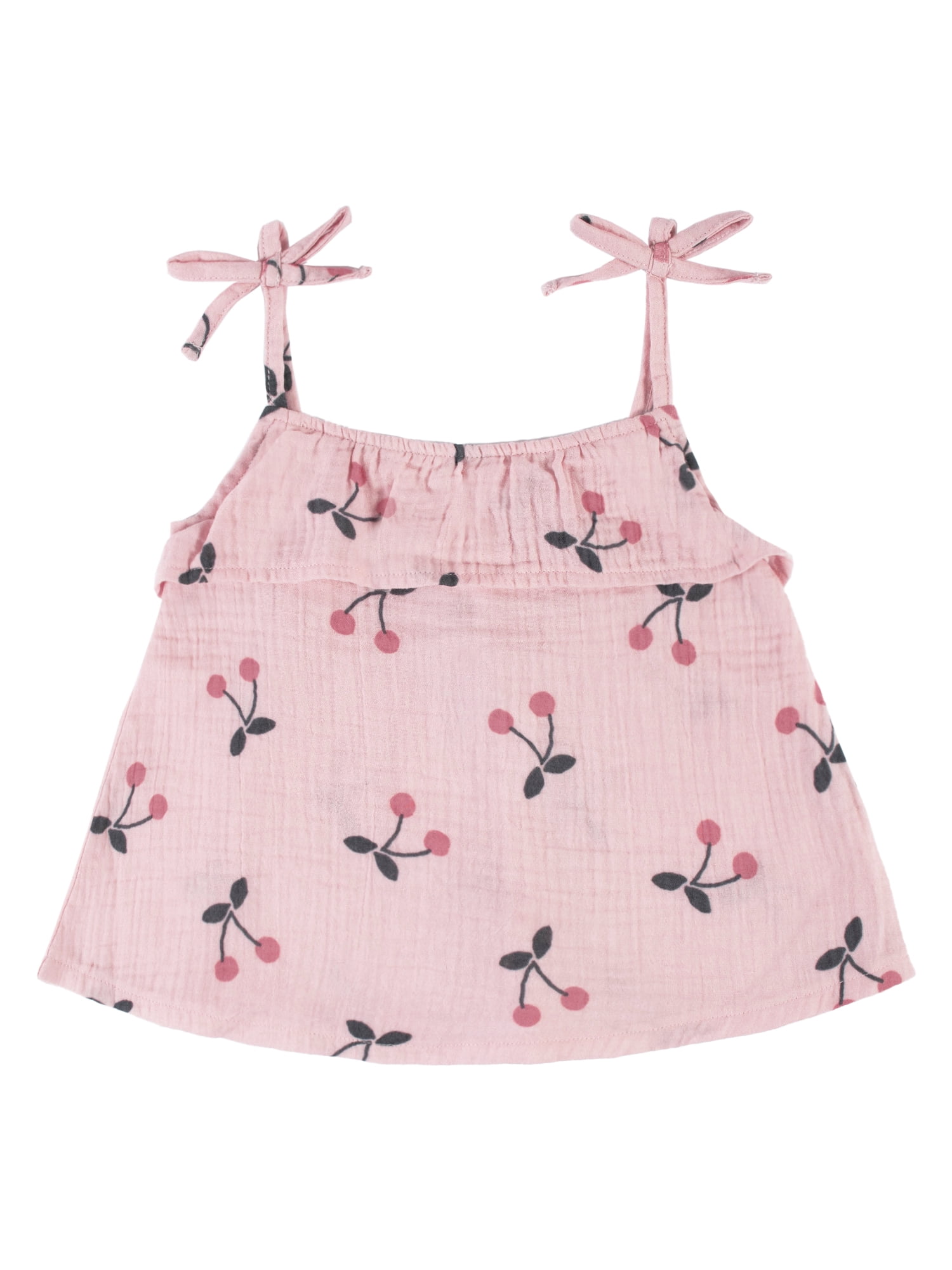 Modern Moments by Gerber Toddler Girls Gauze Tank Top and Short, 2 Piece Outfit Set, (12M - 5T)