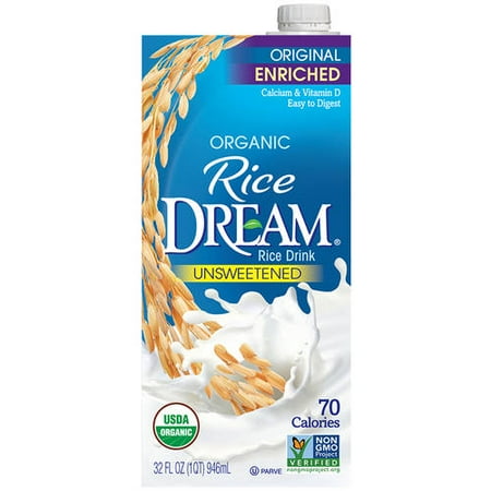 Rice Dream Unsweetened Original Enriched Rice Drink, 32 fl oz