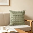 thumbnail image 2 of Throw Pillow Cover 18x18 Inch Corduroy Solid Color Decorative Cushion Case Soft Pillowcase for Sofa Home Living Room Modern Decor by PALIFEUR, 2 of 7