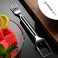 thumbnail image 6 of FHBVT 2-in-1 Stainless Steel Fruit Cutter, Watermelon Fork & Knife for Easy Fruit Cutting, Effortless Slicing Tool for Kitchen, Home, Camping, Family Gatherings & Picnics, 6 of 9