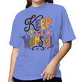 thumbnail image 2 of Smartprints Inspirational Quote Women's T-Shirt Violet, Cotton, 3XL, 2 of 4
