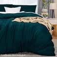 thumbnail image 4 of Juego de fundas de edredón Utopia Bedding, tamaño queen, 3 piezas, color verde azulado, 4 of 8